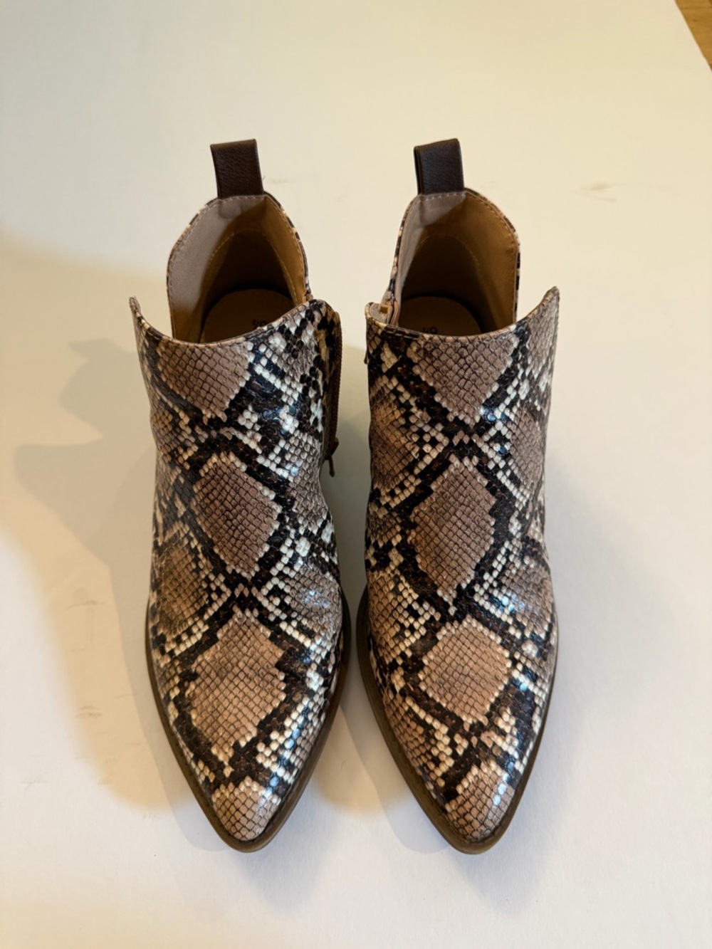 Python Print Ankle Booties - Picture 3 of 7